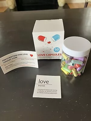 Valentine's Day 50 Ct Love Capsules Message In Bottle FREE Shipping! • $14.95