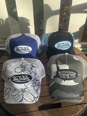 Lot Of 4 Vintage Von Dutch Hats • $85