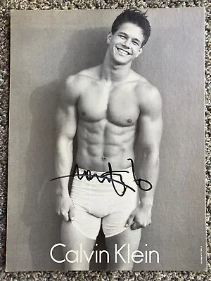 MARK WAHLBERG Hand Signed Autographed 8 X 10 PHOTO Cardboard Advertisement W/COA • $265
