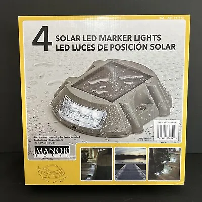 NEW-Manor House Solar LED Marker Lights - Set Of 4 ❤️ • $69.95