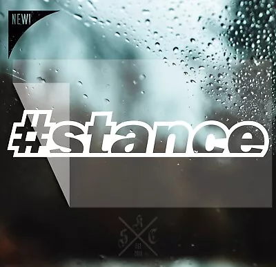 STICKERCORP -  #STANCE -  VINYL CAR WINDOW DECAL STICKER - 8  Arial Bold • $7.55