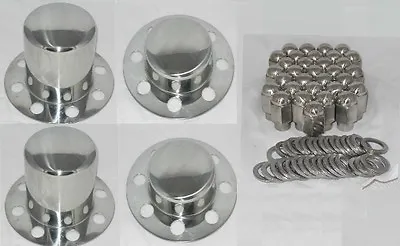Stainless Steel Kit Eagle Alloys Dually Wheel Center Cap Shank Lug Nuts 14 X 1.5 • $399.95