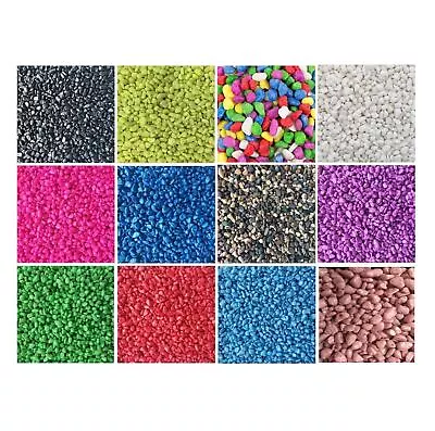 £7.95 • Buy Aquarium Fish Tank Gravel Substrate Decor Coloured Natural Mixed Stone 2-20kg