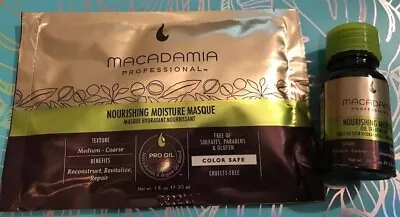 MACADAMIA Professional Nourishing Moisture Oil Treatment & Moisture Masque New • $8.50