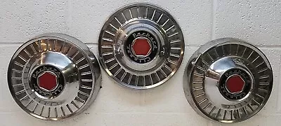 Used OEM Set Of 3 10  Dog Dish Hub Caps 1953-1955 Packard Clipper (DD321) • $82.96