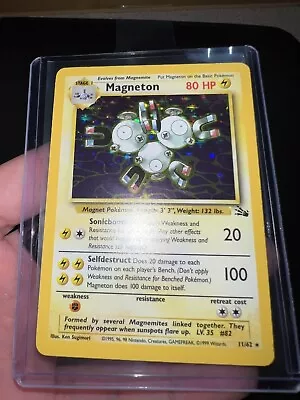 Magneton 11/62 Fossil Unlimited Holo Rare Pokemon Card Collection Wotc NM • $1