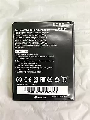 £16.32 • Buy Battery/Battery - Smartphone Acer Z410 Bat-a11 - 2400mAh 3.8v