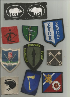 £15 • Buy 12 British Army Cloth Formation Signs