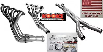 Kooks 2  Stainless Steel Headers  O/R X-pipe Kit  09-13 Corvette C6 ZR1 6.2 LS9 • $2999