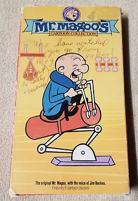 MR. MAGOO'S CARTOON COLLECTION 1988 VHS Video Tape Jim Backus 1960-1961 Volume 4 • $8.95