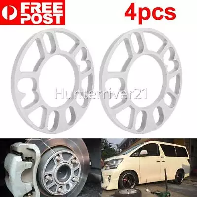 4x10mm Alloy Aluminum Wheel Spacers Shims Spacer Universal 4/5 Stud Fit Auto Car • $23.80