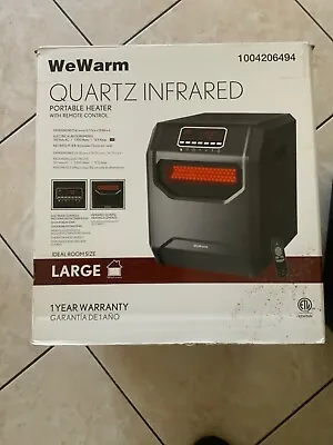 WeWarm We Warm Quartz Infrared Space Heater HT1013US LARGE Room Size 1500 Watts • $29.99