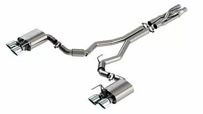 Borla CatBack Exhaust System Muffler 3  Fits Mustang Shelby GT 500 SS Tip ATAK • $2573.99