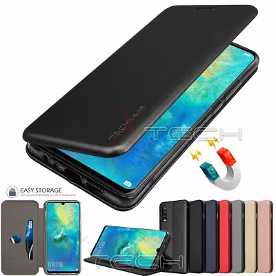 For Huawei P30 P30 Pro Luxury Magnetic Flip Leather Wallet Stand Case Cover • £3.95