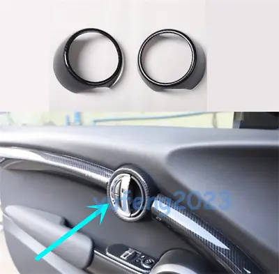 For Mini Cooper F56 Carbon Fiber ABS Inner Car Door Handle Panel Cover Trim 2PCS • $33.29