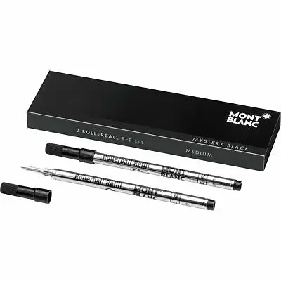 Mont Blanc Rollerball Refill M 2X1 Mystery Black 105158 73668 FromJAPAN • $27.95
