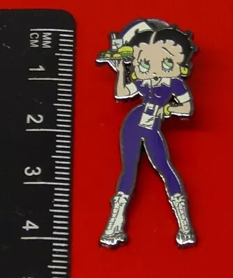 £7.49 • Buy Modern Betty Boop Small Enamel Pin Badge Waitress Tray Costume