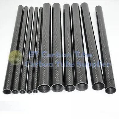 3K Carbon Fiber Tube 20mm 21mm 22mm 23mm 24mm 25mm 26mm 27 28mm 29 30mm X L500mm • £12.06