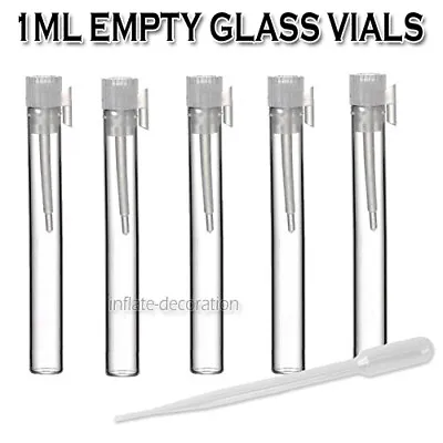 £28.49 • Buy Wholesale Perfume Samples 1ml Vials Empty Vials Mini Cute Glass Vials Vial