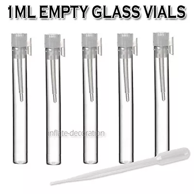 £28.49 • Buy Wholesale Perfume Samples 1ml Vials Empty Vials Mini Cute Glass Vials Vial