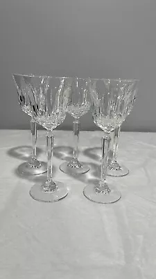 Mikasa Crystal Interlude Park Avenue 8  Wine Glasses Goblets Set Of 5 • $64.99