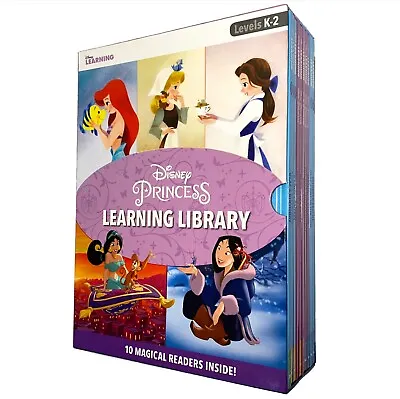 DIsney Princess & Frozen Box Set Learning Reading Books • $25.95