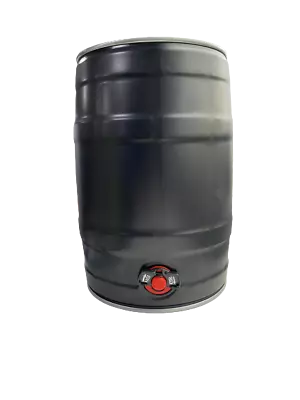 5 Litre Black Keg With Integrated Tap And Pressure Bung For Storing Homebrew • £19.50