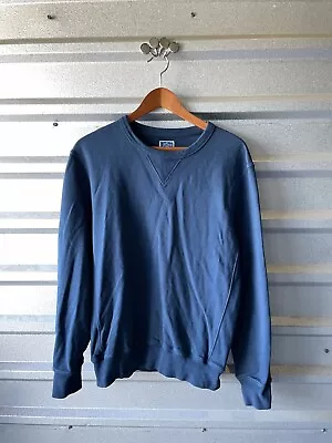 J. Crew Men's Blue Long Sleeve Crew Neck Pullover Sweatshirt Size Medium • $19.99