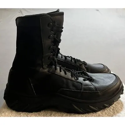 Oakley Field Assault 8  Tactical Boots Cordura/Suede Mens 9 Black Combat Field. • $50.95