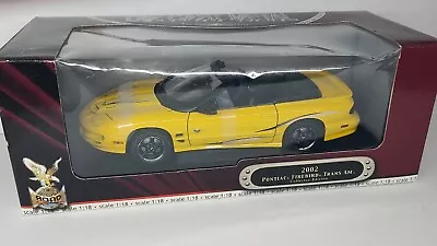 NEW - 2002 Pontiac Firebird Trans Am Yellow Diecast 1/18 Yatming Road Signature • $174.99