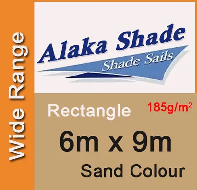 $244 • Buy New Shade Sail - Sand Colour Rectangle 6x9m, 6m X 9m, 6 By 9m, 6 X 9m, 6mx9m