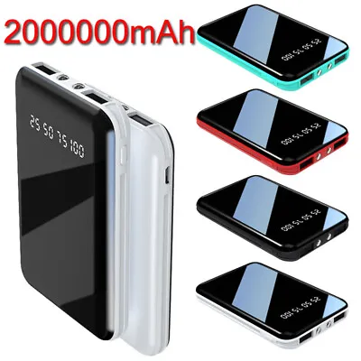 $26.99 • Buy 2000000mAh Power Bank Portable 2USB Fast Harger Battery Pack For Mobile Phone AU