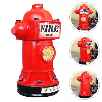 Fire Hydrant Coin Bank For Kids - Vintage Money Box & Decor (Red) • £24.85