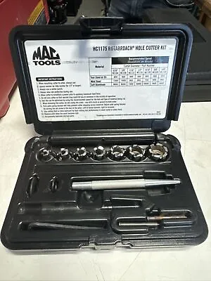 Mac Tools 11-PC. Steel Metal Wood Plastic Hole Cutter Kit HC1175 Missing 1 • $89.98