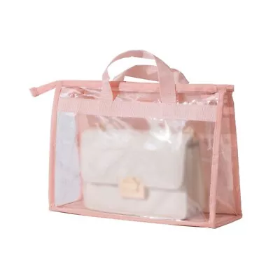 Clear Transparent Tote Bag PVC W/ Zipper Shoulder Handbag Purse Backpack Handbag • $17.55
