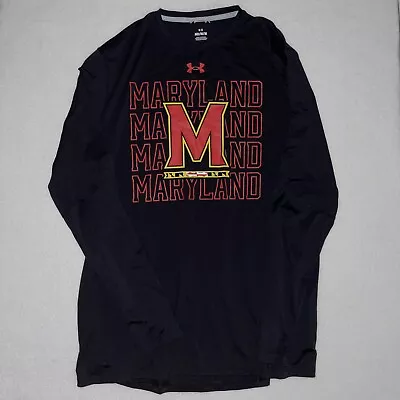 NEW Under Armour Loose University Of Maryland Terrapins Long Sleeve Shirt Medium • $25