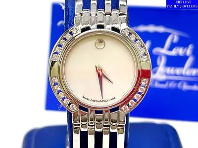 Womens Stainless Steel & Diamonds Movado Esperanza Quartz Watch 0605390 • $500