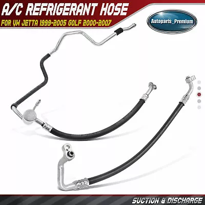 A/C Refrigerant Hose For Volkswagen Jetta 1999-2005 Golf 2000-2007 L4 1.8L 2.0L • $65.09