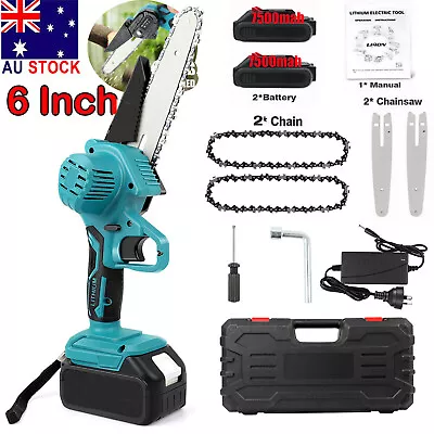 6  Chainsaw Cordless Rechargeable Wood Cutter Saw Chain Saws Electric For Makita • $49.99