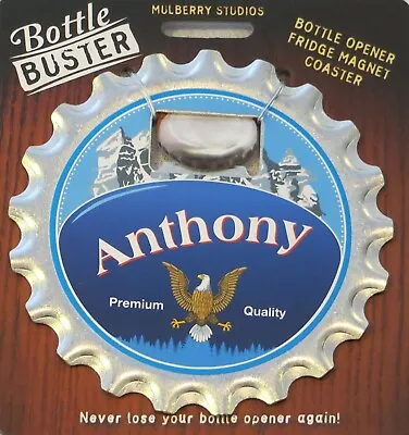 Bottle Opener - Fridge Magnet - Coaster All In One - Anthony • $7