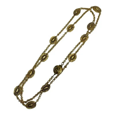 $679.55 • Buy Chanel Long Necklace Pendant Chain Gold Vintage Accessories