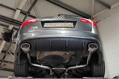 Audi RS6 (C6)  Rear Silencer Delete Pipes - 6x4 Oval RS Style Tailpipes • $394.76