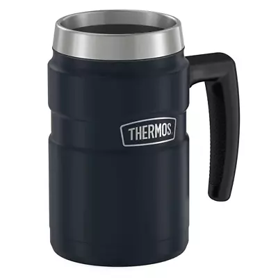 $40.42 • Buy Thermos Stainless King Vacuum Insulated Camping Mug 470ml Midnight Blue