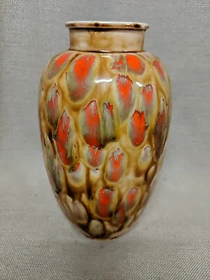 Mid Century Modern Hand Painted Ceramic Vase  • $30