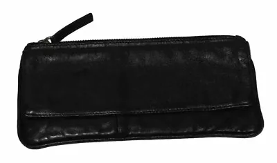 COUNTRY ROAD Black Leather Wallet Purse One Size • $19.50