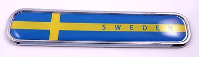 Sweden Swedish  Flag Chrome Emblem 3D Auto Decal Sticker Car Bike Boat 5.3  • $9.99
