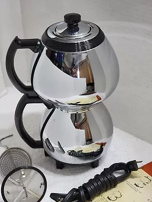 Vintage Sunbeam Coffeemaster Double Bubble Vacuum Percolator Coffee Pot C30a New • $149.99