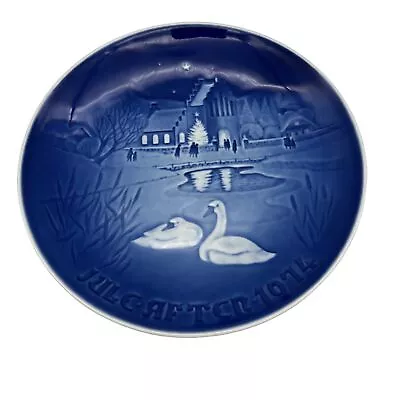 B&G Copenhagen 1974 Christmas Plate Copenhagen Christmas Denmark 7  Blue White • $10