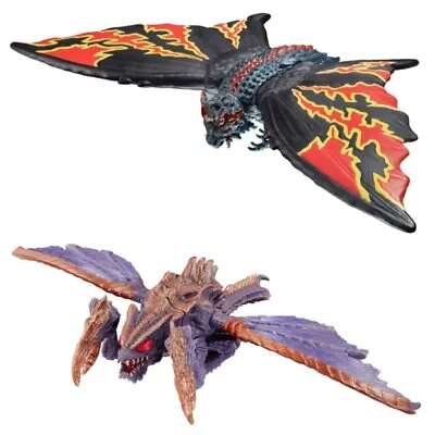 BANDAI Godzilla Movie Monster Series Battra Imago & Megaguirus Soft Vinyl Figure • $78