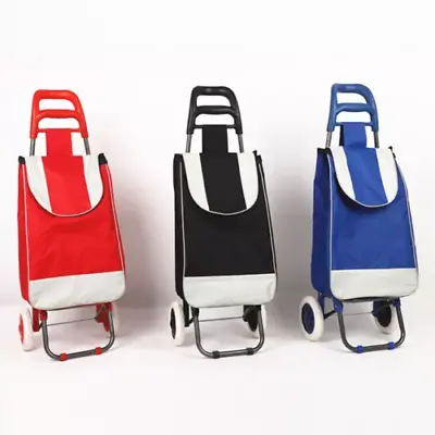 £14.99 • Buy Large Lightweight Folding Shopping Cart Trolleys - 2 Wheel - LARGE CAPACITY